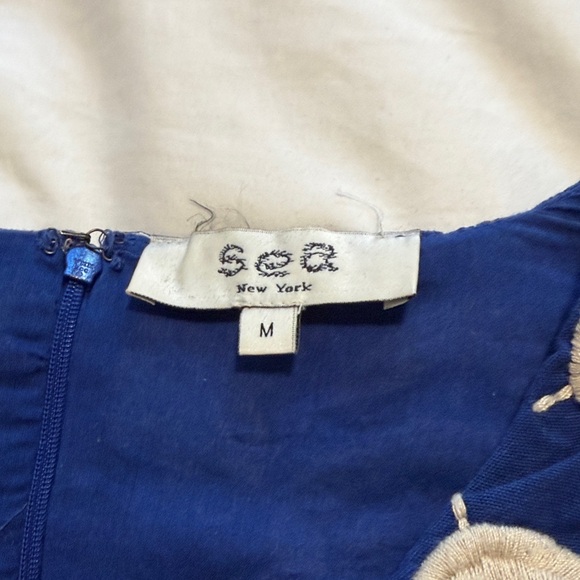 Sea New York Navy Blue Embroidered Blouse Manuela - Picture 3 of 4